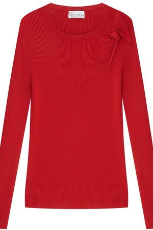 Красный свитер с бантом Red Valentino 98697674