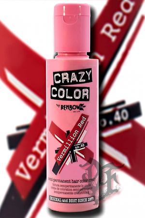 CRAZY COLOR Краска для волос, темно-красный / Crazy Color Vermillion Red 100 мл Crazy color 002230 купить с доставкой