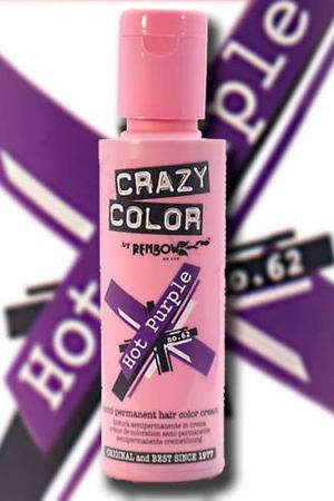 CRAZY COLOR Краска для волос, пикантный пурпур / Crazy Color Hot Purple 100 мл Crazy color 002275 купить с доставкой