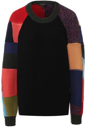 Пуловер свободного кроя из смеси шерсти и хлопка Burberry Burberry 4547440 купить с доставкой
