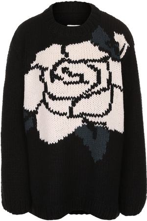 Пуловер свободного кроя с круглым вырезом Mm6 MM6 Maison Margiela S52CT0269/S16062 купить с доставкой