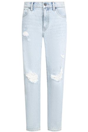 Укороченные джинсы с потертостями Denim X Alexander Wang Alexander Wang 4D994220CK вариант 3