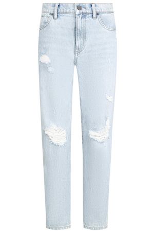 Укороченные джинсы с потертостями Denim X Alexander Wang Alexander Wang 4D994220CK вариант 2