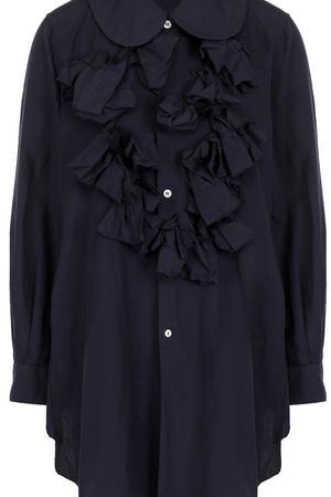 Однотонная блуза свободного кроя с оборками Comme des Garcons Comme des Garcons GT-B026-051 вариант 2 купить с доставкой