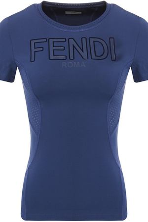 Топ с логотипом бренда с перфорированием Fendi Fendi FAF044 A49L
