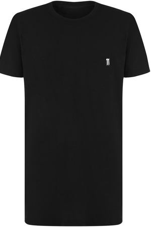 Хлопковая футболка с принтом 11 by Boris Bidjan Saberi 11 By Boris Bidjan Saberi TS5/F-1101/L0G0&TYPE купить с доставкой
