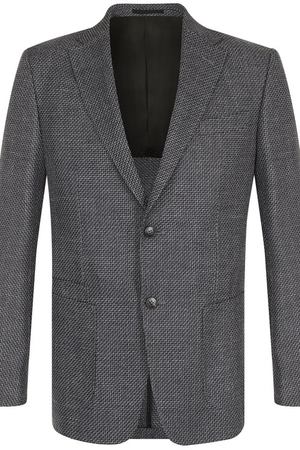 Однобортный пиджак из смеси шерсти и хлопка Z Zegna Z Zegna 454892/1VRUG0 вариант 2