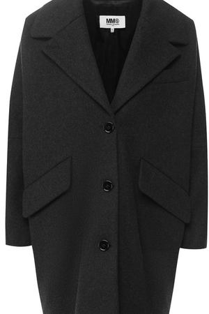 Шерстяное пальто с отложным воротником Mm6 MM6 Maison Margiela S52AA0060/S47852 купить с доставкой