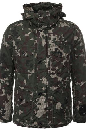 Пуховая куртка на молнии с капюшоном C.P. Company CP Company 05CM0W183A-005300G купить с доставкой