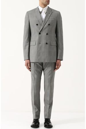 Шерстяной костюм с двубортным пиджаком CALVIN KLEIN 205W39NYC Calvin Klein 205W39nyc 81MWUA06/W067 купить с доставкой