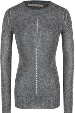 Приталенный вязаный пуловер с круглым вырезом Christopher Kane Christopher Kane 492721/UGK08 купить с доставкой