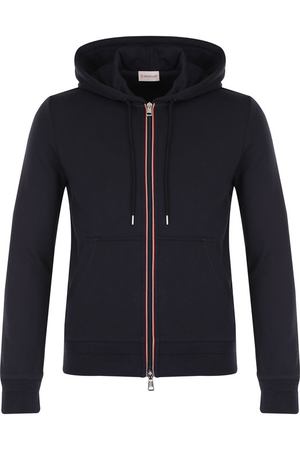 Хлопковая толстовка на молнии с капюшоном Moncler Moncler D1-091-84315-00-8098U