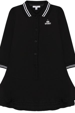 Платье с контрастной отделкой Givenchy Givenchy H02026/9M-18M купить с доставкой