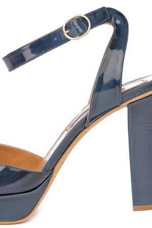 Лаковые босоножки Vesper на устойчивом каблуке Ralph Lauren Ralph Lauren 860/FVESP/RSP29 купить с доставкой
