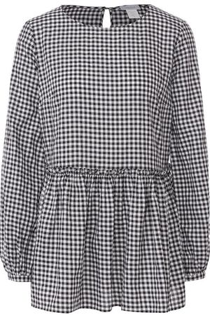 Хлопковая блуза в клетку Van Laack Van Laack EMELY/156146 вариант 2 купить с доставкой