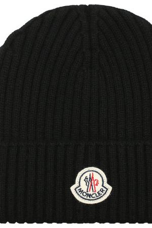 Кашемировая шапка с логотипом бренда Moncler Moncler D2-091-00229-00-04635 купить с доставкой