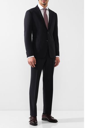 Шерстяной костюм с пиджаком на двух пуговицах Z Zegna Z Zegna 424725/2XPWGN