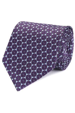 Шелковый галстук с узором Ermenegildo Zegna Ermenegildo Zegna Z9E021L8 вариант 4 купить с доставкой