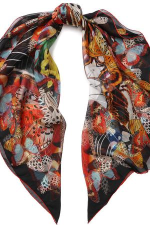 Шелковый платок с принтом Roberto Cavalli Roberto Cavalli GQI007/CTG80 купить с доставкой