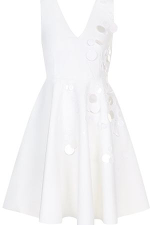 Однотонное мини-платье с декоративной отделкой MSGM MSGM 2543MDA07X 184701 купить с доставкой