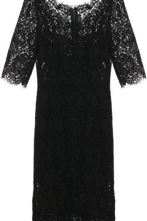 Кружевное платье с юбкой-годе и коротким рукавом Dolce & Gabbana Dolce & Gabbana 0102/F6YM8T/FLM8Z вариант 2