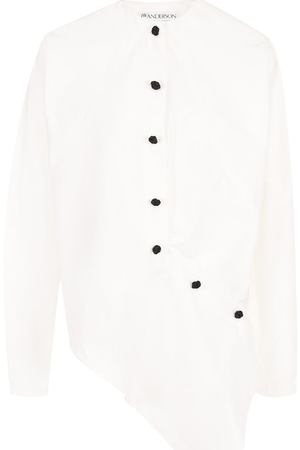 Блуза свободного кроя из хлопка J.W. Anderson J.W.Anderson TP85WS18 154/001 купить с доставкой