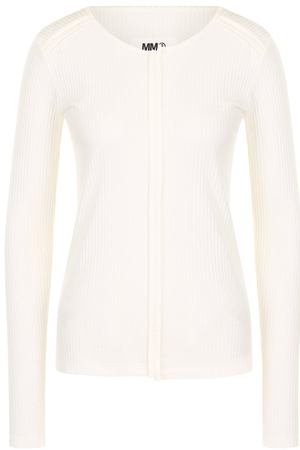 Пуловер фактурной вязки с круглым вырезом Mm6 MM6 Maison Margiela S52GC0081/S23074 купить с доставкой