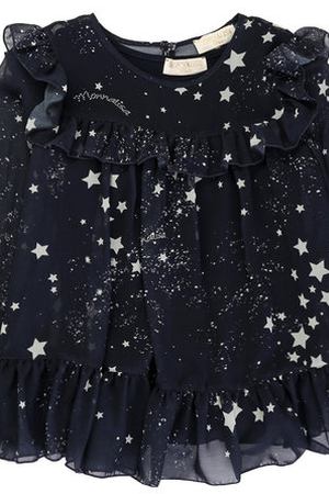 Блуза с оборками и принтом в виде звезд Monnalisa Monnalisa 710304 купить с доставкой