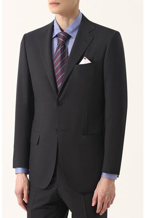 Шерстяной костюм с пиджаком на двух пуговицах Kiton Kiton UA81K0127411001 вариант 3 купить с доставкой