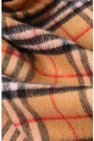 Кашемировый шарф Bandana в клетку с бахромой Burberry Burberry 4068873 купить с доставкой