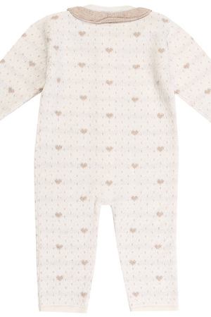 Кашемировый комбинезон с принтом и оборками Baby T Baby T 17AIC871TZ/1M-12M вариант 2