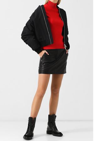 Однотонный пуловер с укороченным рукавом Givenchy Givenchy BW902L4Z2P купить с доставкой