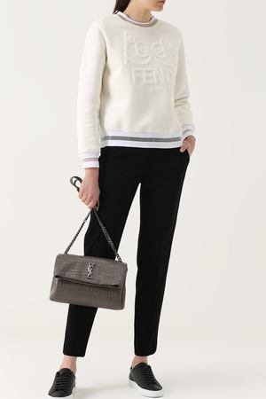 Сумка Monogram large с тиснением под крокодила Saint Laurent Saint Laurent 471487/DZE0D