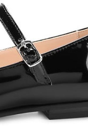 Лаковые туфли на ремешке с бантом и кристаллами Il Gufo Il Gufo G362/PATENT BLACK/35-40 купить с доставкой