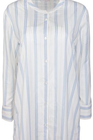 Хлопковая удлиненная рубашка  BILANCIONI Bilancioni p8scm005 864-celeste Белый купить с доставкой