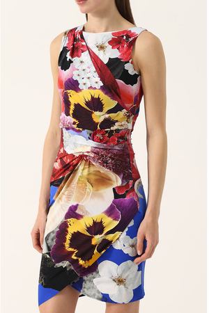 Приталенное мини-платье с принтом Roberto Cavalli Roberto Cavalli GQT191/LNG86 купить с доставкой