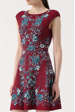 Приталенное мини-платье с контрастным принтом Roberto Cavalli Roberto Cavalli FQM425/MI001