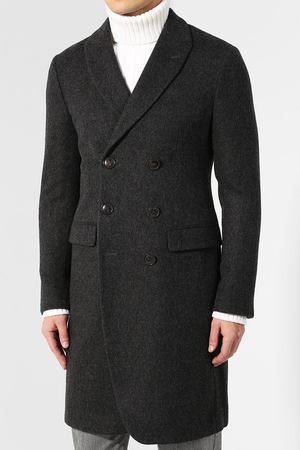 Двубортное пальто из шерсти Giorgio Armani Giorgio Armani 8WG0L00S/T00C1 купить с доставкой