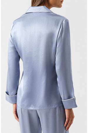 Шелковая пижама с контрастной отделкой Olivia Von Halle Olivia von Halle AW1814 вариант 2 купить с доставкой