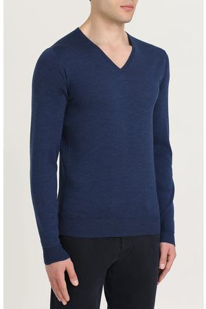 Шерстяной однотонный пуловер John Smedley John Smedley  BLENHEIM вариант 2 купить с доставкой