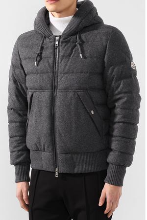 Пуховый бомбер Renoir на молнии с капюшоном Moncler Moncler D2-091-41927-85-549XK вариант 3