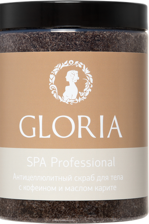 GLORIA Скраб антицеллюлитный с кофеином и маслом каритэ для тела / SPA 1000 мл Gloria 0448 купить с доставкой