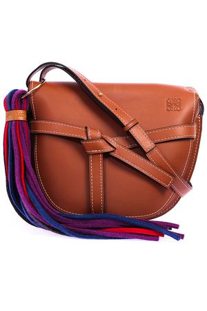 Кожаная сумка Gate Loewe Loewe 321.56.T19 7889/111.28.078 9990 Коричневый