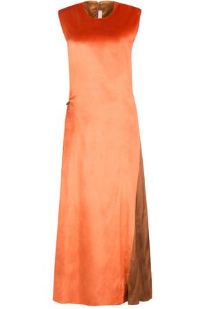 Бархатное платье Damir Doma BF1W0068 Оранжевый купить с доставкой