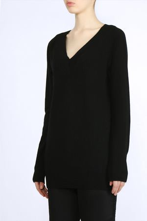 Кашемировый пуловер EQUIPMENT Equipment U10-S252 Черный купить с доставкой