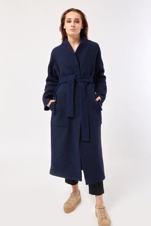 Зимнее пальто ASHE S16-C1w-blue купить с доставкой