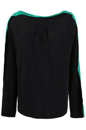 Блуза прямого кроя Ilaria Nistri 26cy558/18 317 Зеленый, Черный купить с доставкой