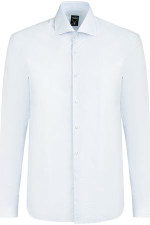 Хлопковая рубашка  Van Laack Van Laack 151033/720 TF Голубой Клетка вариант 2