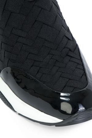 Комбинированные кроссовки Salvatore Ferragamo Salvatore Ferragamo 0658312/ Черный купить с доставкой
