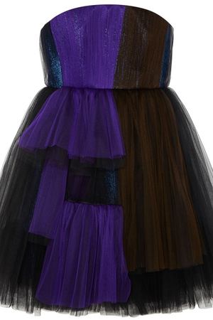 Платье из драпированной сетки Delpozo 29561384 купить с доставкой
